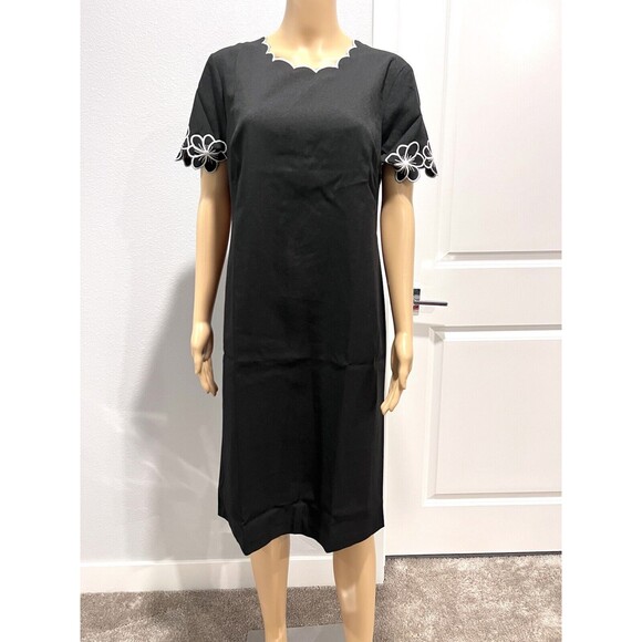 Anthony Richards Women 2-Piece Set Suit Embroidered Blazer & Dress Black Sz 10P - Picture 9 of 16